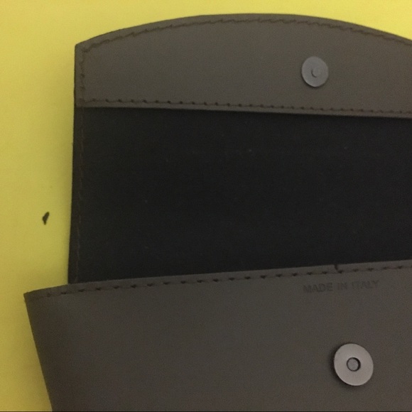 PERSOL Leather Semi-Hard Eyeglasses Case ITALY